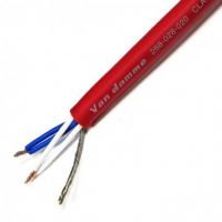 Van Damme Classic Quad czerwony kabel mikrofonowy /cena za mb.